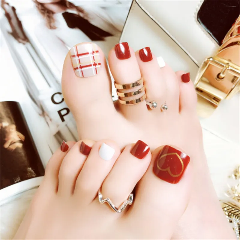 Ideas y Colores de uñas de los pies