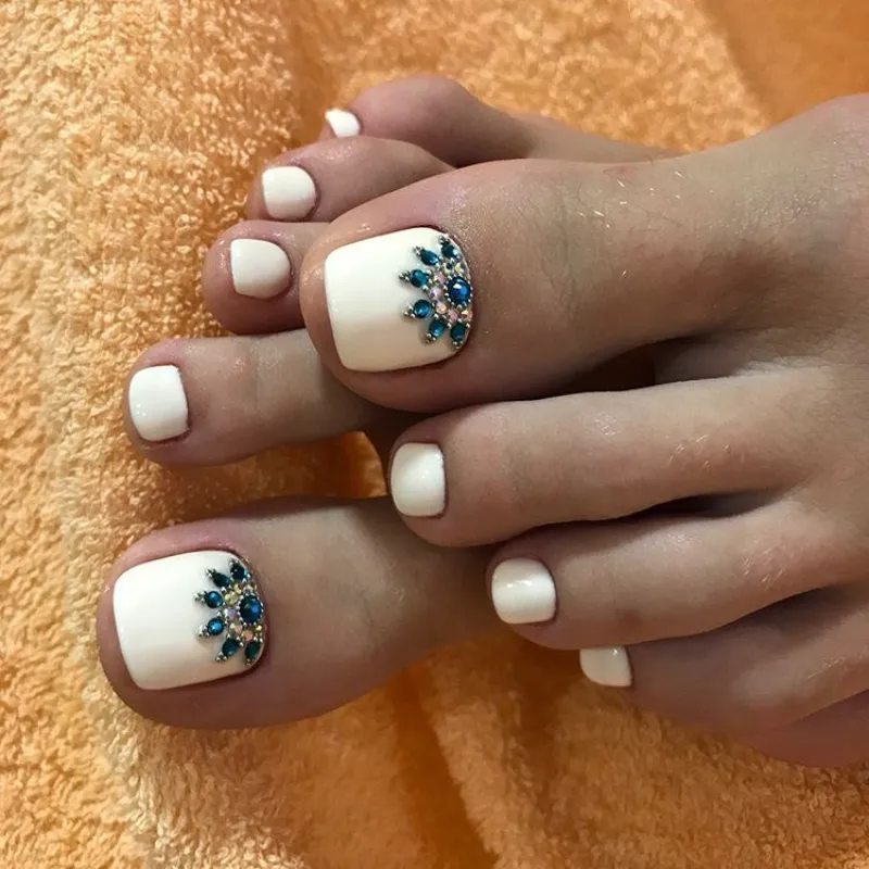 Uñas de los pies pintadas